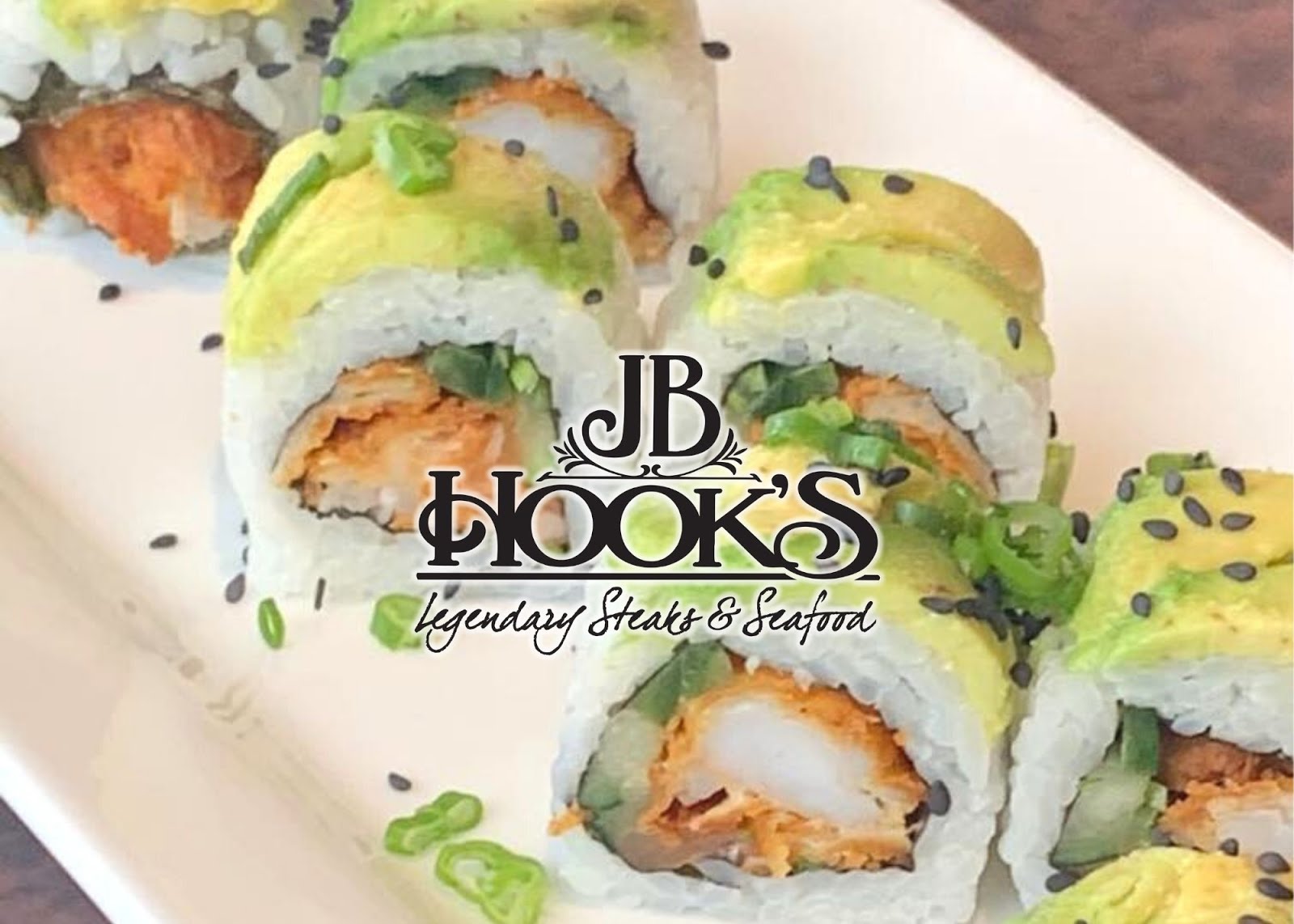 JB Hook's Amazing Sushi Menu!