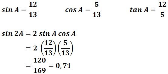Contoh Soal Trigonometri Sudut Ganda Dan Pembahasannya Sains Seru