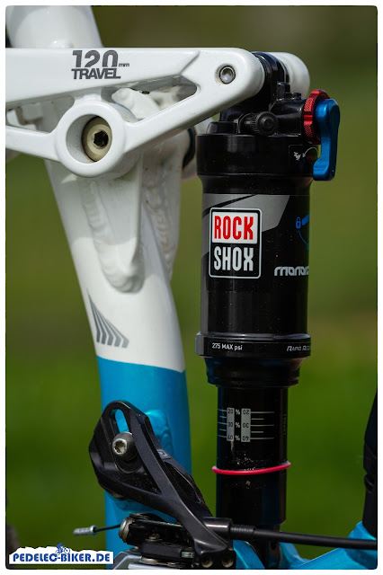 Haibike FullLife Dämpfer einstellen Druckstufe und Zugstufe lassen sich am Rock Shox Dämpfer des Haibike FullLife einfach einstellen.
