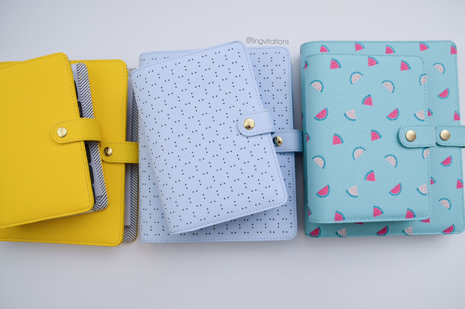 Jingvitations: Kikki K Planner Large and Medium size comparison