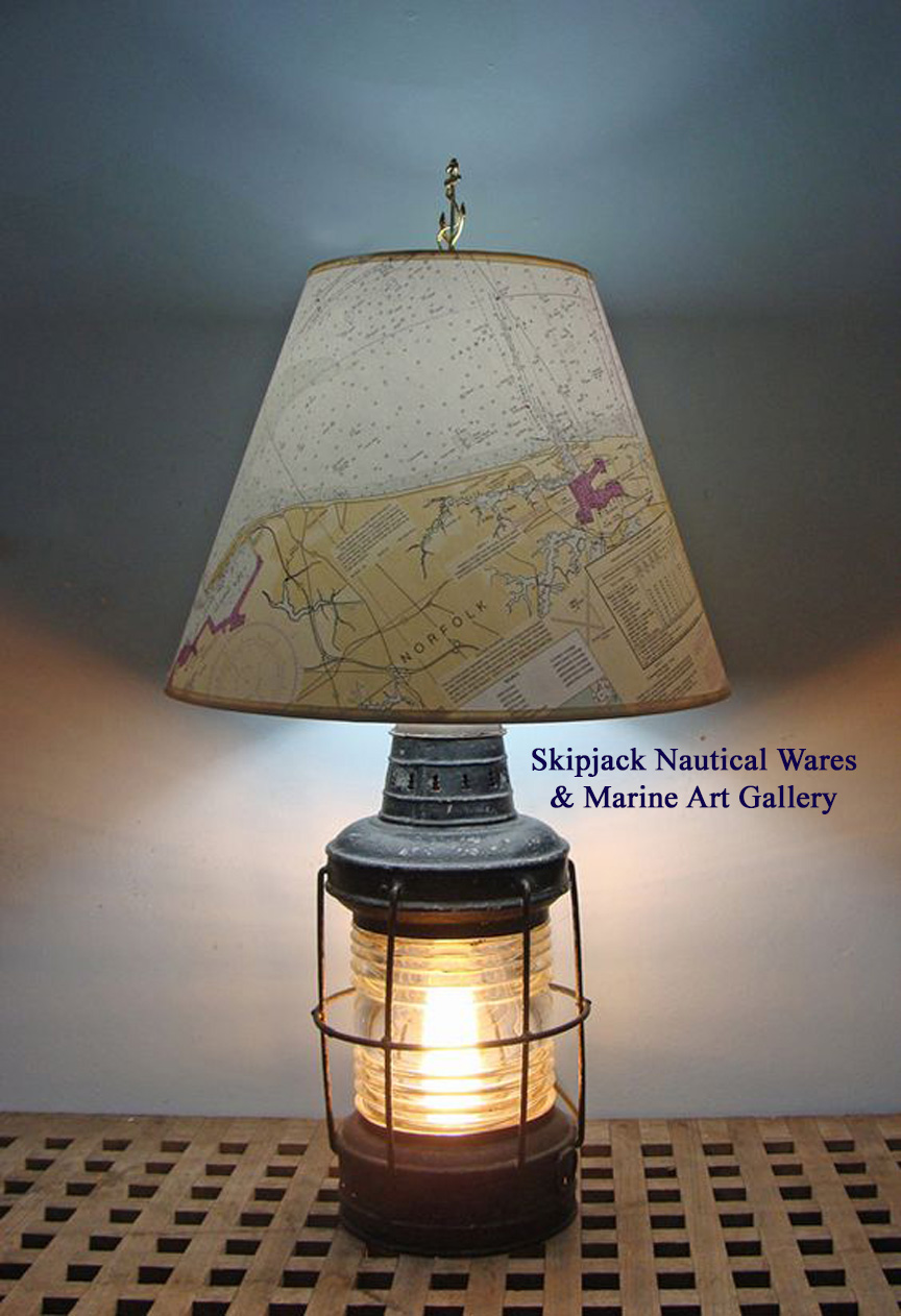 Skipjack's Navigational Chart Lamp Shades