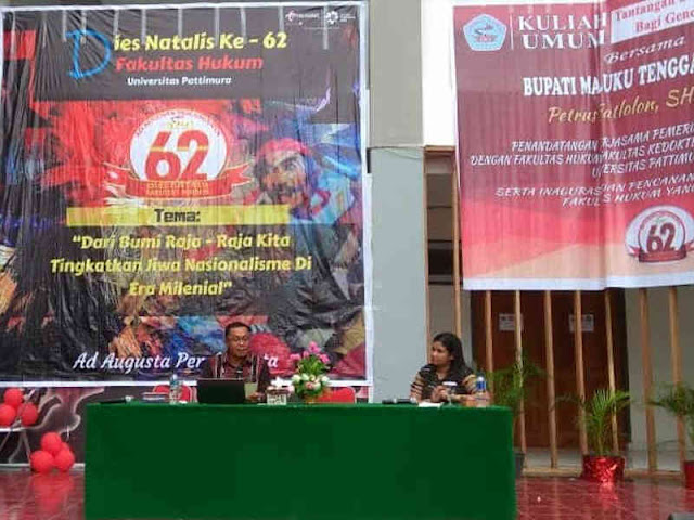 Petrus Fatlolon Sampaikan Kuliah Umum di Fakultas Hukum Unpatti, Petrus Fatlolon Sampaikan Kuliah Umum di Fakultas Hukum Unpatti,