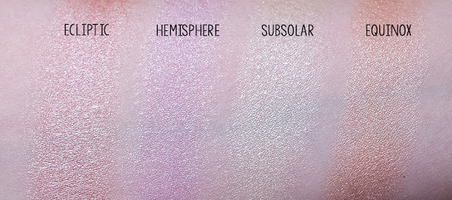 Sleek MakeUP Highlighting Palette Solstice swatches High & Light