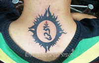Om tattoo dsigns, tattoo designs for back neck, tribal tattoo design for back neck