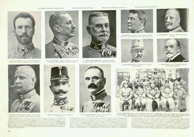 Austro-Hungarian Army Leaders on the front against Serbia and Romania - WW1 Information