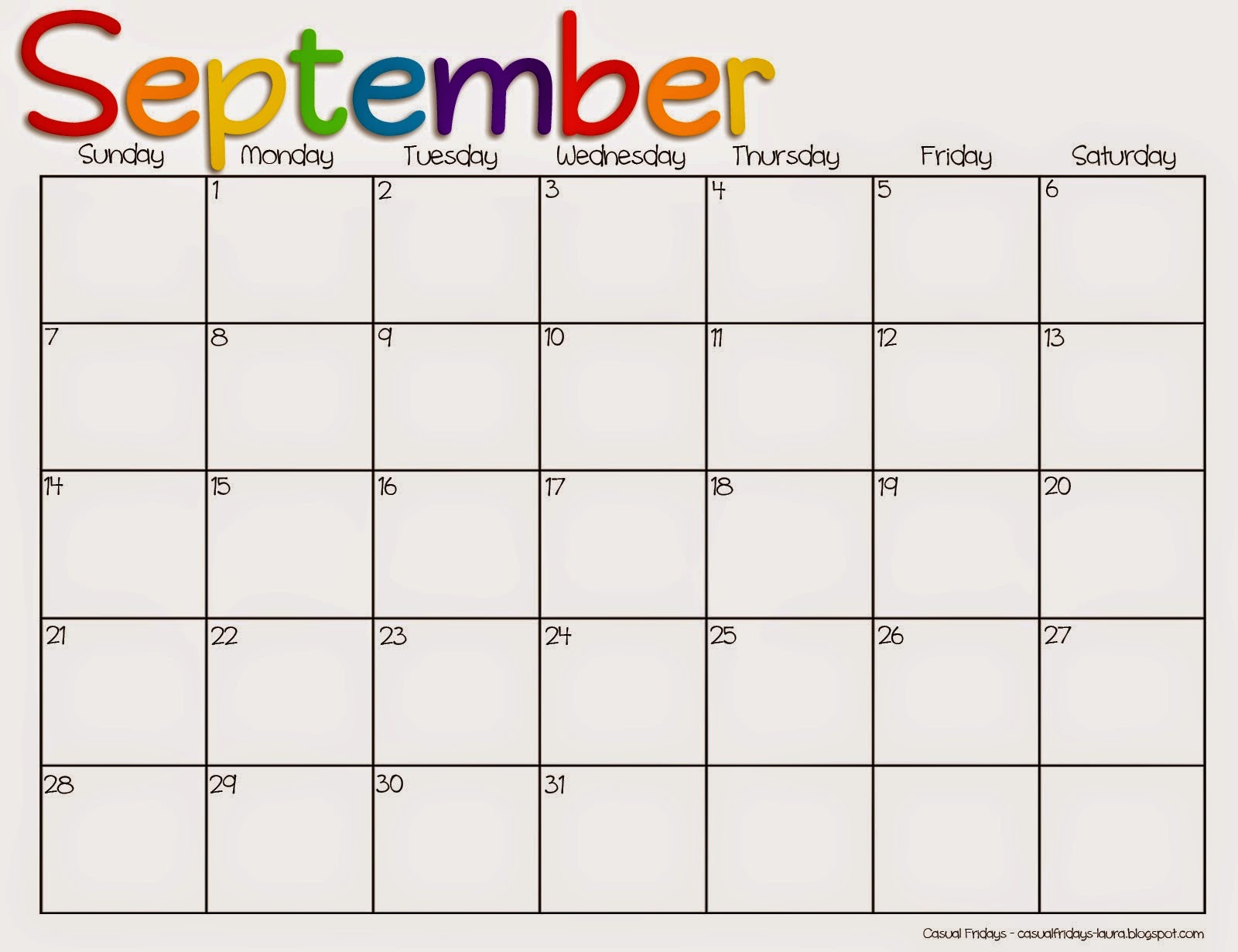 Free Printable Calendar 2018: Free Printable Calendar September Free Printable Calendar 2018: Free Printable Calendar September