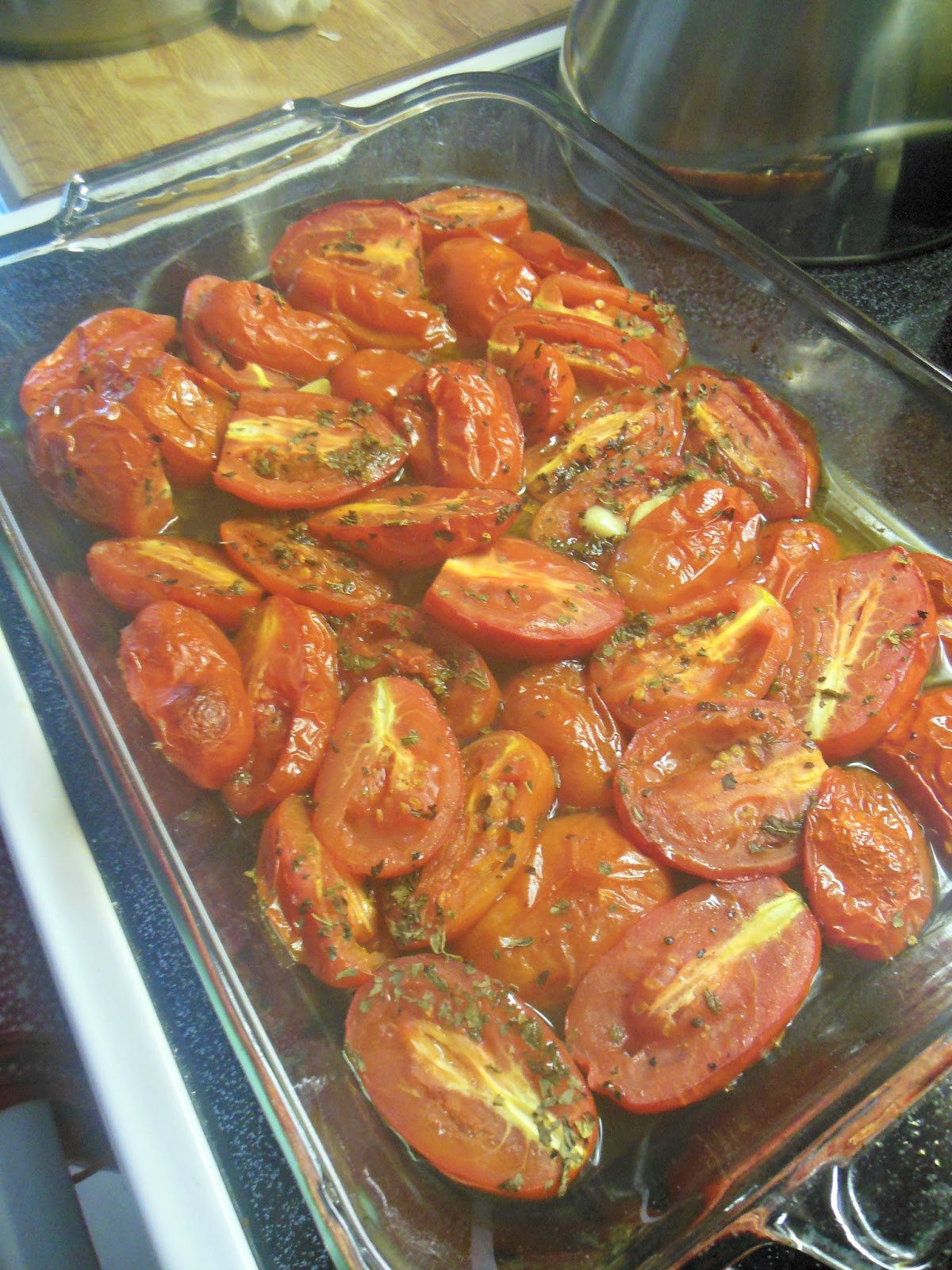 Oven Roasted Tomatoes for Sauce or freezer storage for later Our
