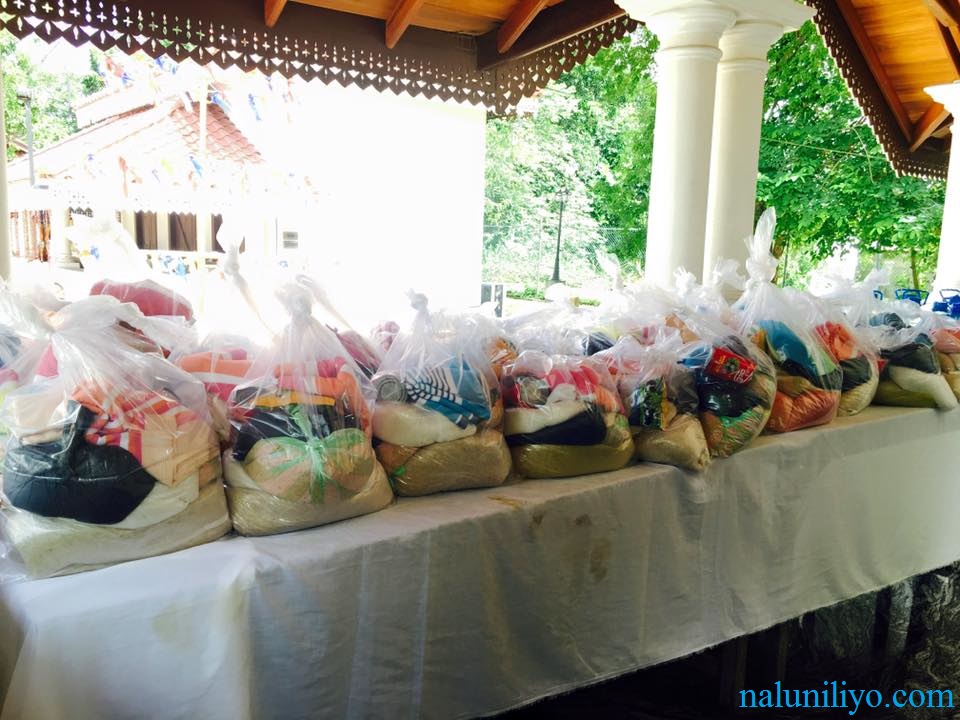 Janaki Wijerathne birthday donating flood victims