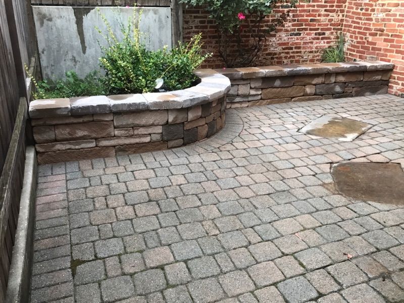 Custom Stoneworks & Design Inc. Landscape Wall in a Baltimore City