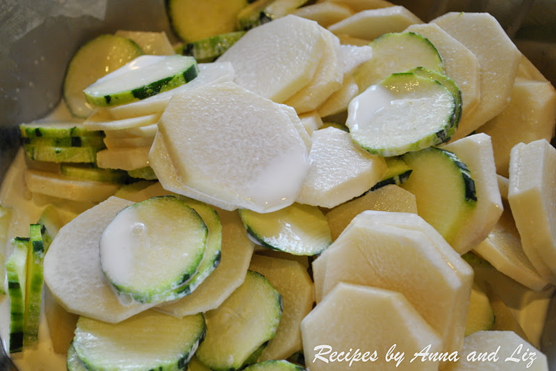 Creamy Potato and Zucchini Au Gratin 2 Sisters Recipes by Anna and Liz