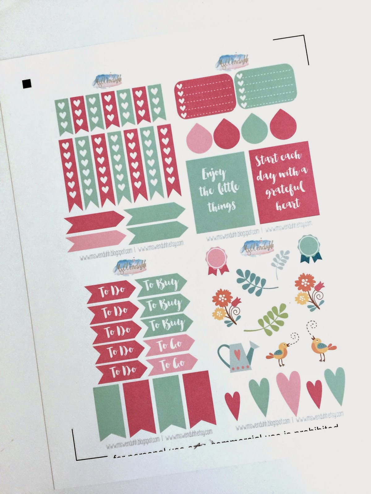 MsWenduhh Planning & Printable