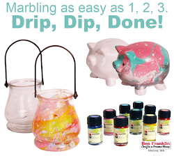 marble easy marabu paint marbling ben franklin crafts dip