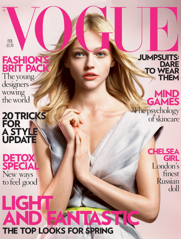 Vogue's Covers: Sasha Pivovarova