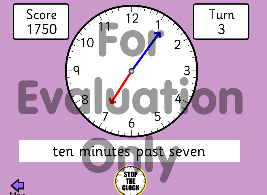 ENGLISH CORNER 5th grade Clock revision