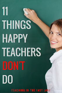 11 things to STOP doing right now to be happier as a teacher. The first one made a huge difference for me!