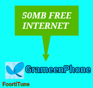 GrameenPhone 50MB FREE Internet Offer