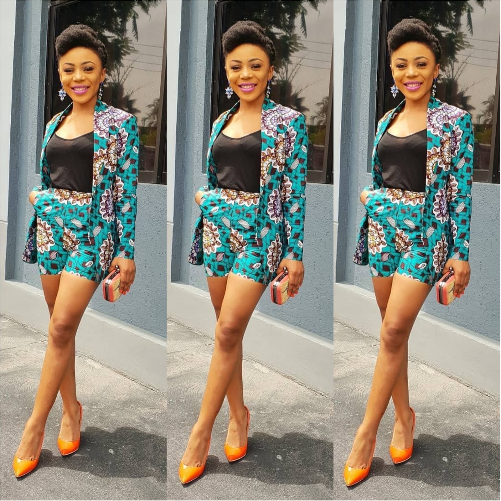 ankara short and jacket