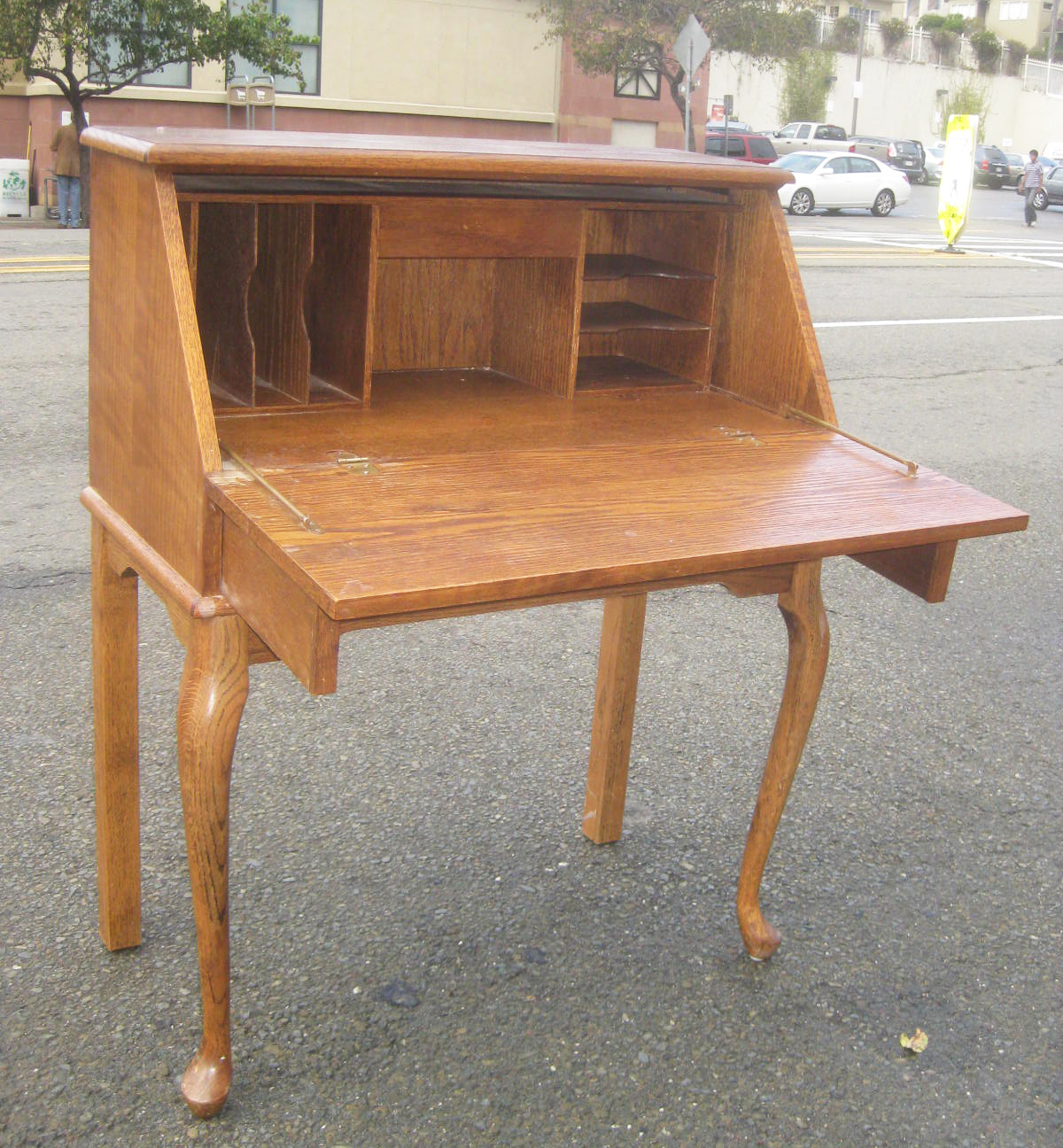 UHURU FURNITURE & COLLECTIBLES SOLD Oak Secretary Desk 100