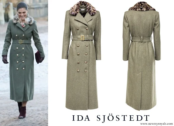 Crown Princess Victoria wore IDA SJOSTEDT double breasted coat