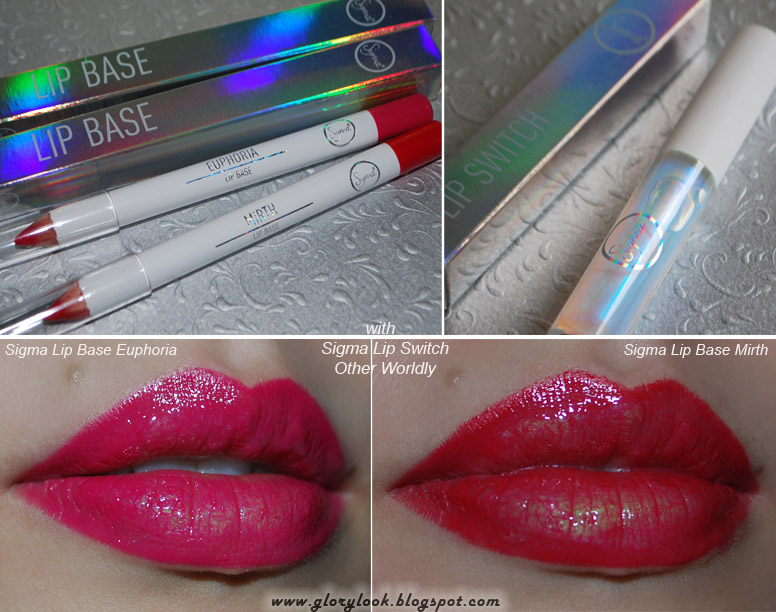 GLORYlook "Зажигаем" губы с блесками Sigma Lip Switch