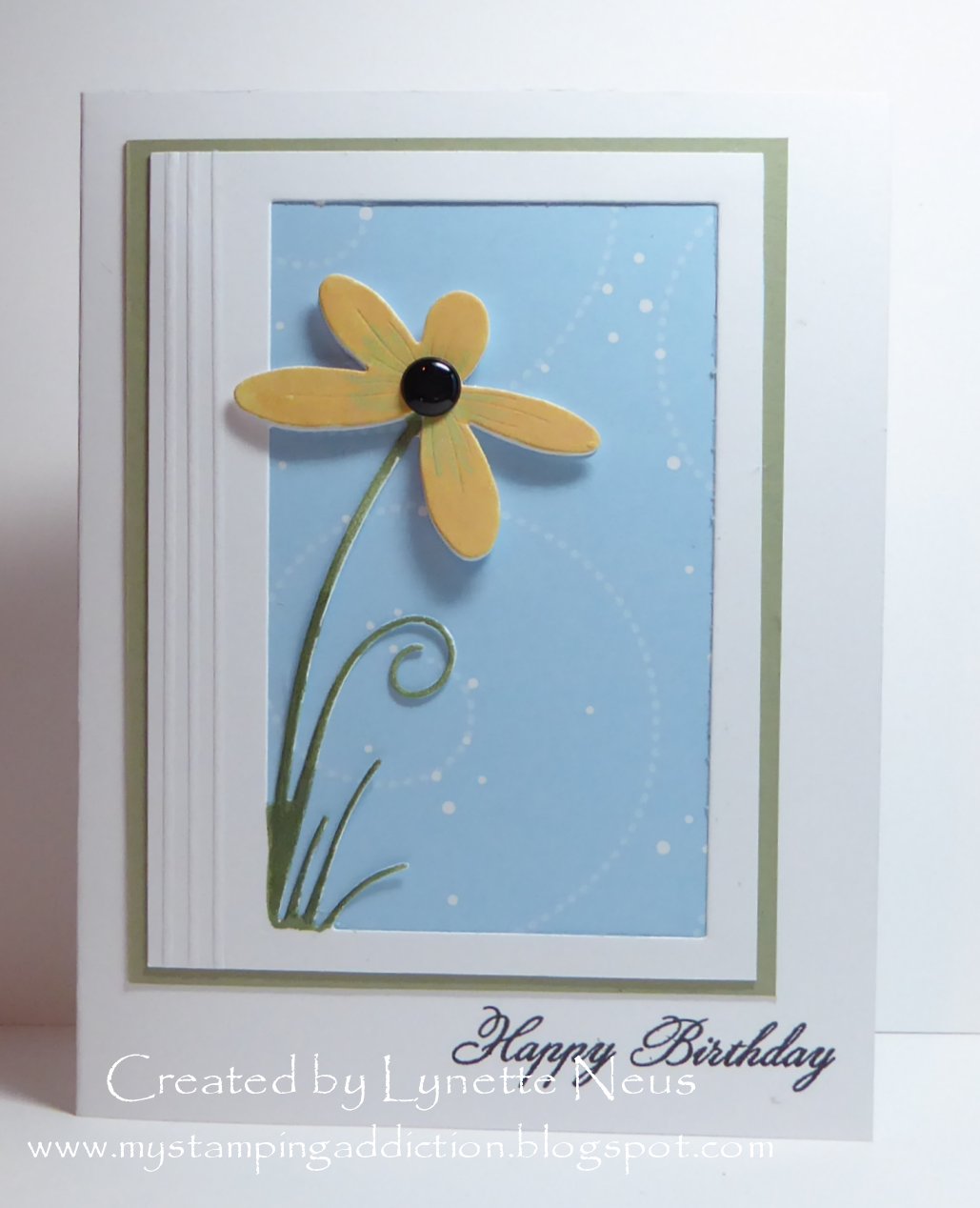 My Stamping Addiction DieCut Daisy