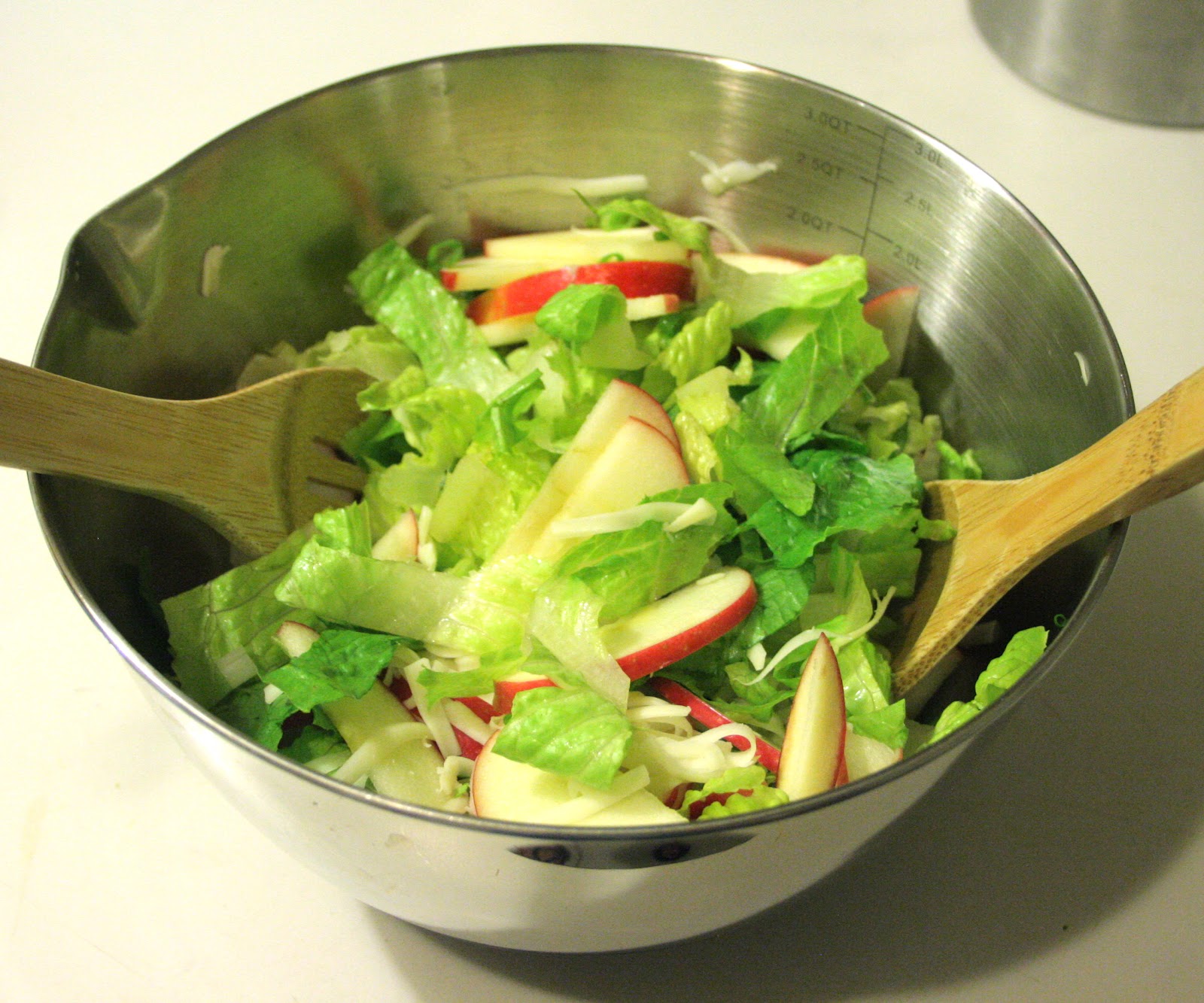 A Starch Free Cookbook Honeycrisp Apple and Romaine Salad with Honey