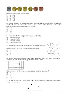 prova brasil 5º ano matematica