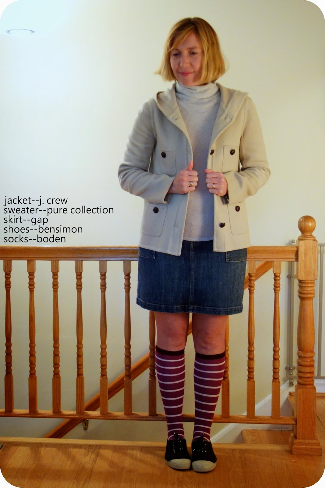 My Superfluities OOTDs Knee Socks and Jacket Weather.