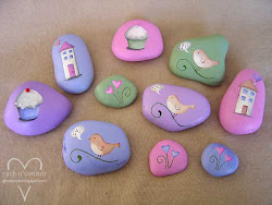rocks painted painting rock stones crafts craft stone pretty lolly using simple colours idea tutorial paint paintings story summer pastel