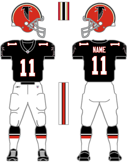 Back in black: A brief look at Atlanta Falcons uniforms throughout the  decades - Atlanta Magazine