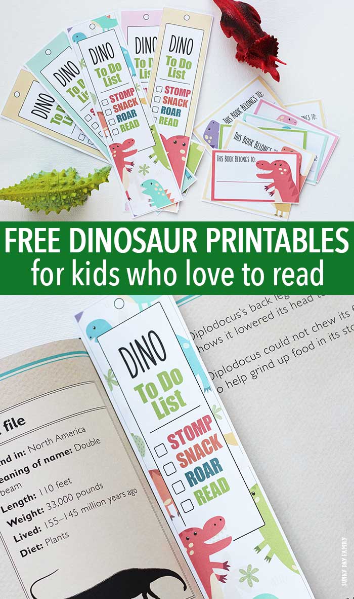 Free Dinosaur Printables For Kids Who Love to Read Sunny Day Family