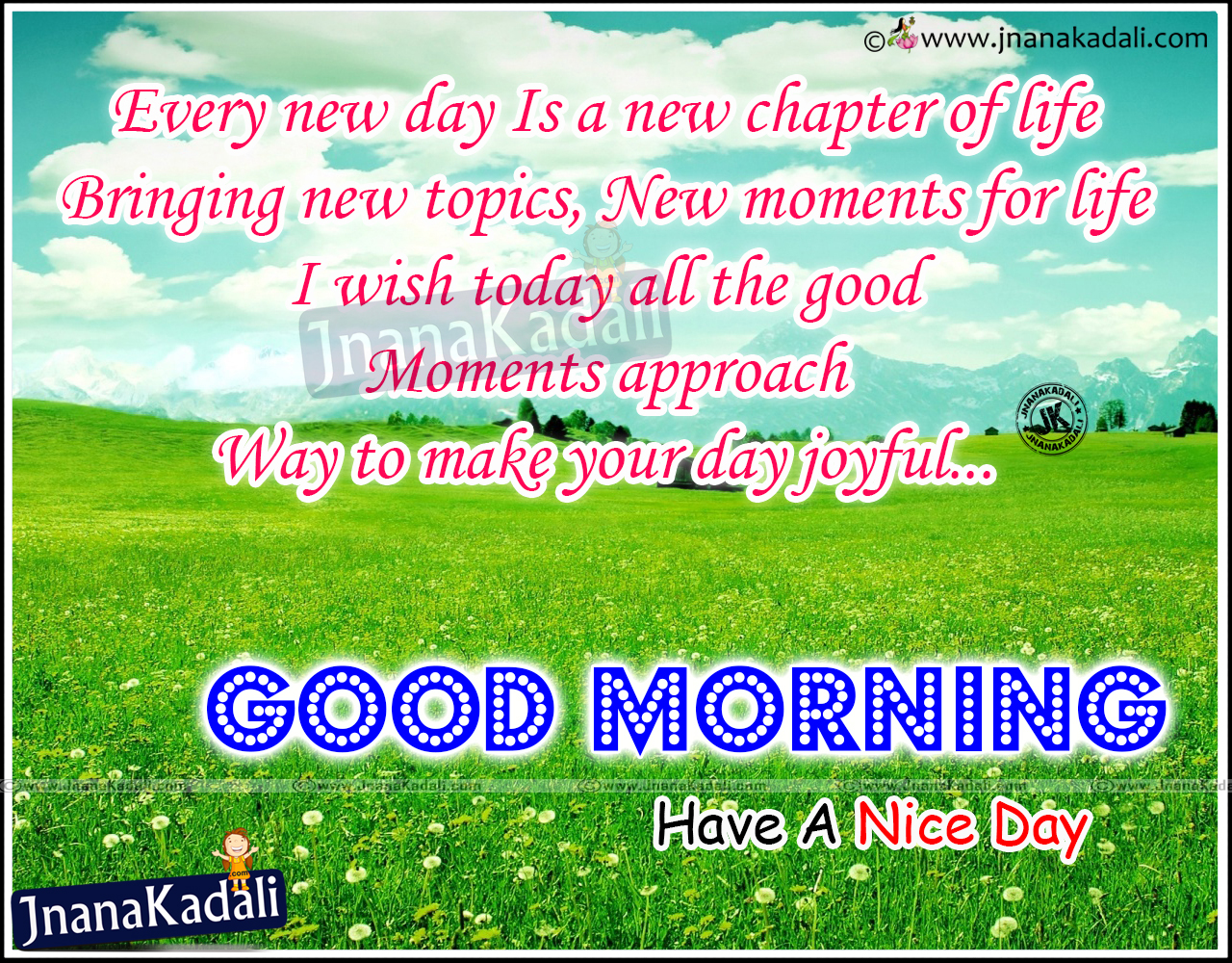 Good Morning Quotes and Greetings in English | JNANA KADALI.COM ...