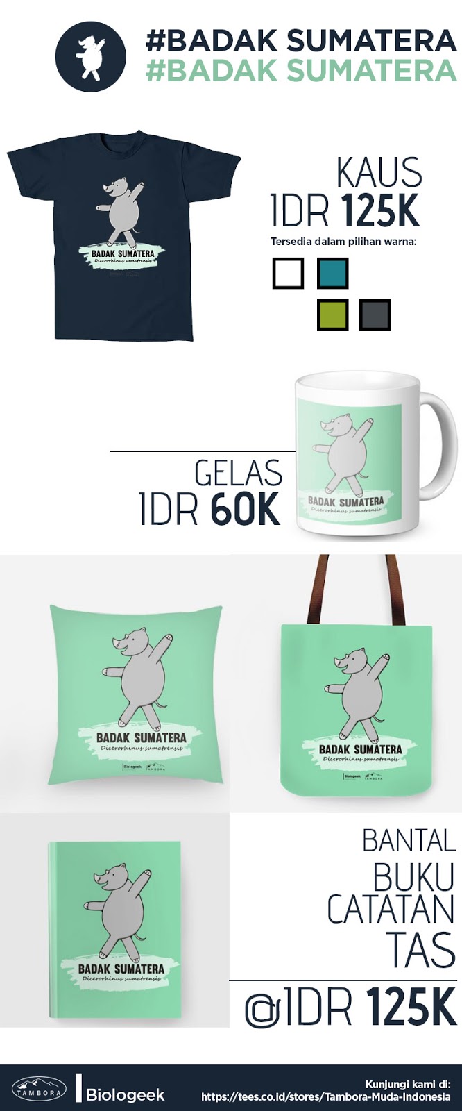 badak dan kawan kawannya sekarang bisa kamu bawa pulang tambora