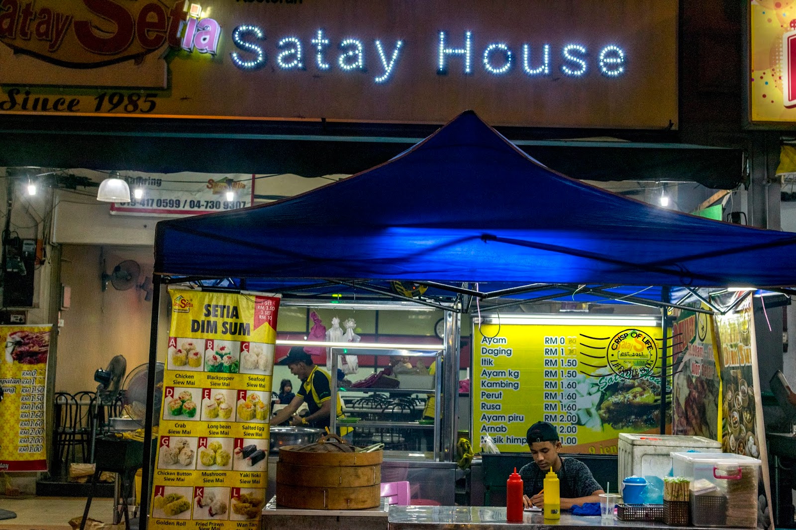 Satay Setia House with 9 different satay @ Alor Setar, Kedah