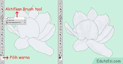 Cara Menggambar Bunga Melati Menggunakan Pen Tool Photoshop
