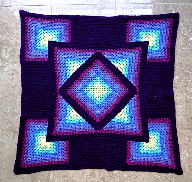 kaleidoscope crochet granny blanket Crochet Download Free