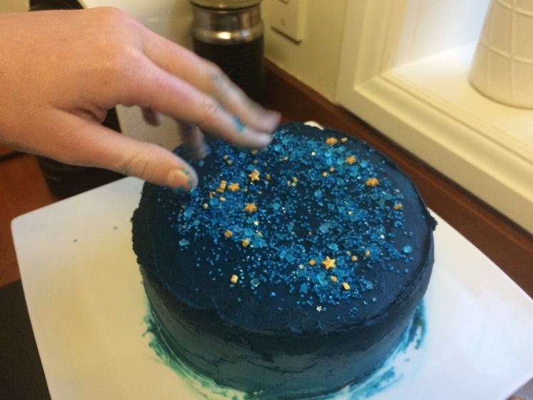 Just enough sprinkles to turn our cake into a starry night masterpiece