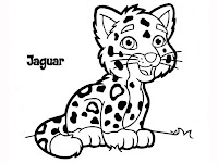 Jaguar printable coloring pages