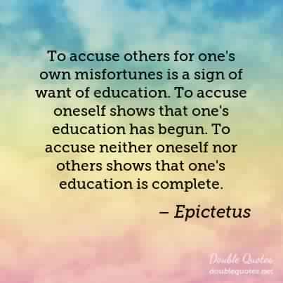 Epictetus Stoic Do not blame others