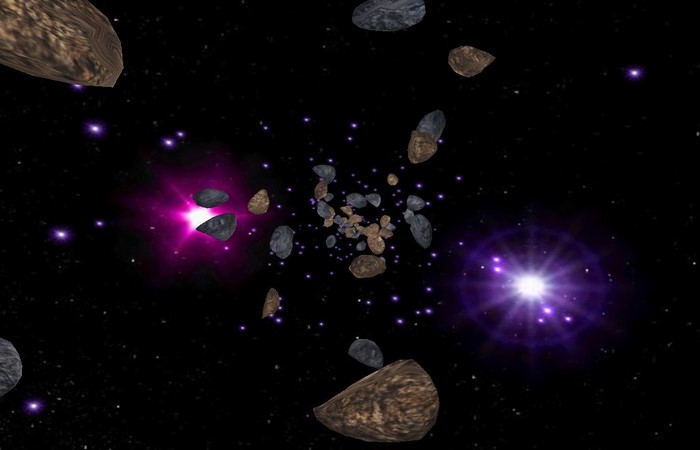 3d asteroids rooteto