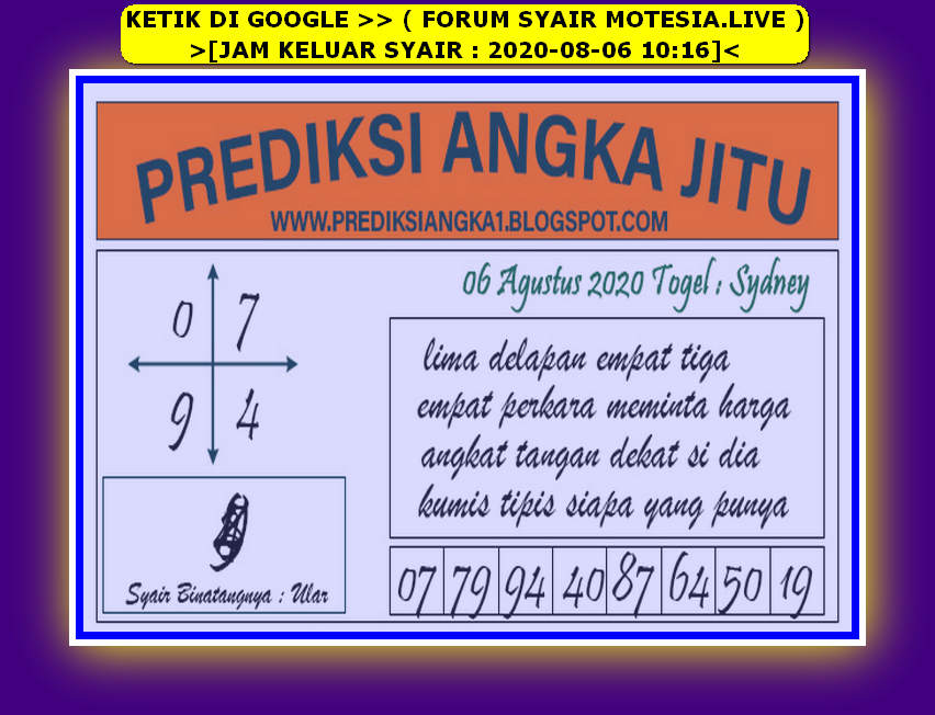 SYAIR SYDNEY ASIKTOTO