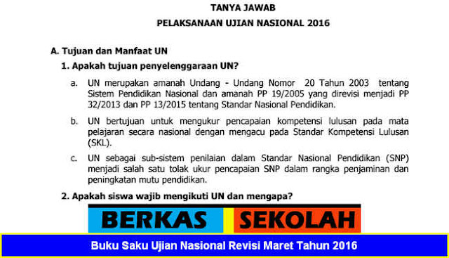 Buku Saku Ujian Nasional Revisi Maret Tahun 2016 Buku Saku Ujian Nasional Revisi Maret Tahun 2016