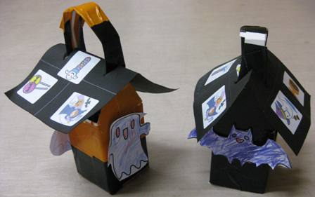 hallowen haunted house treat bag craft preschool crafts for kids