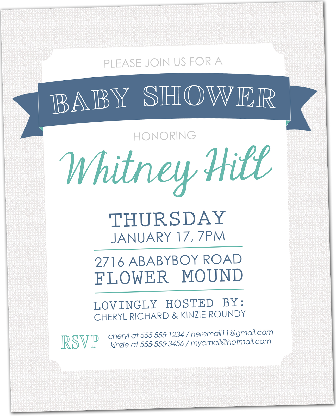 Kinzie's Kreations Sister's BABY Shower