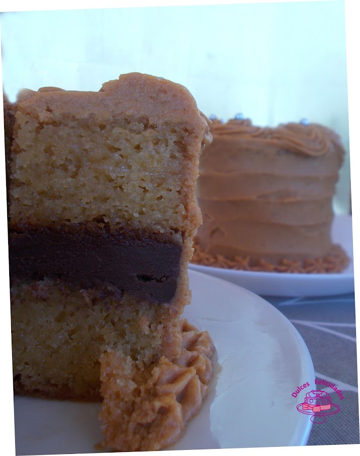 Tarta de chocolate y dulce de leche