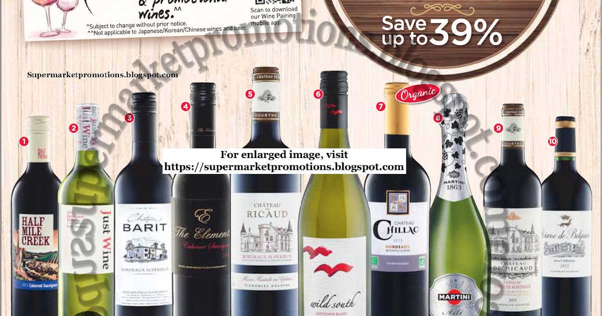 NTUC FairPrice Wine Promotion 31 May 13 June 2018 Supermarket