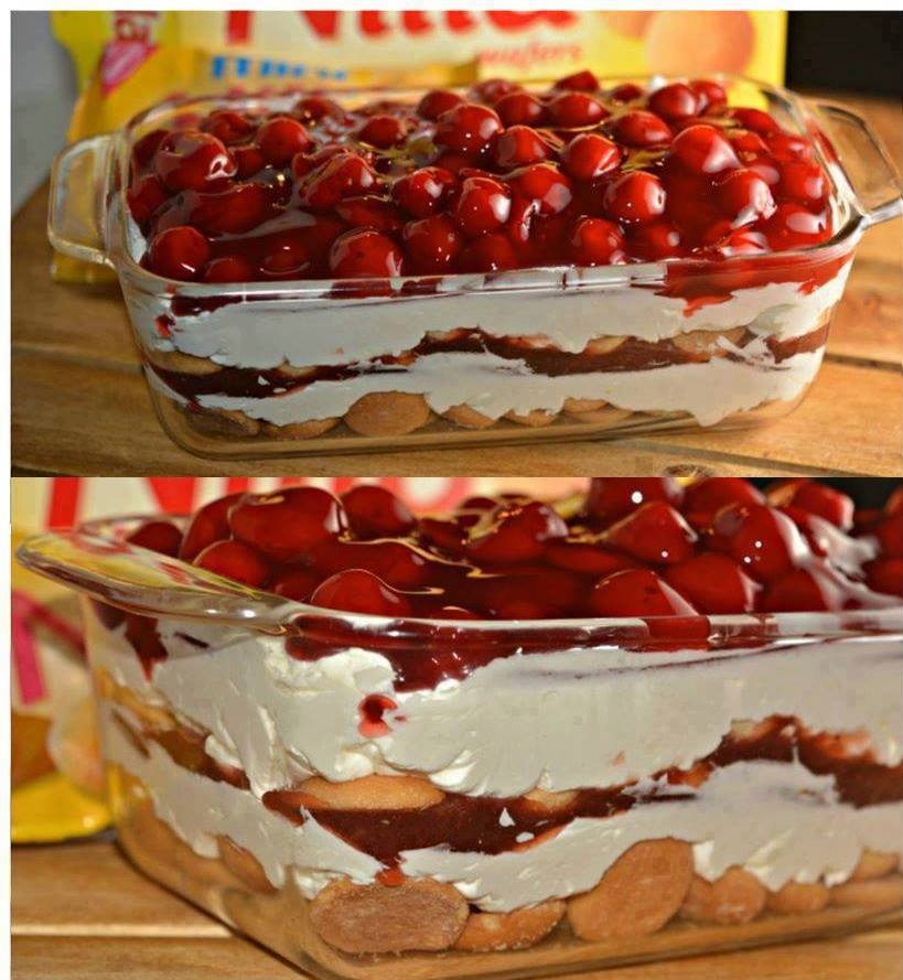 NoBake Cherry Cheesecake Cookie Lasagna Heavenly Recipes