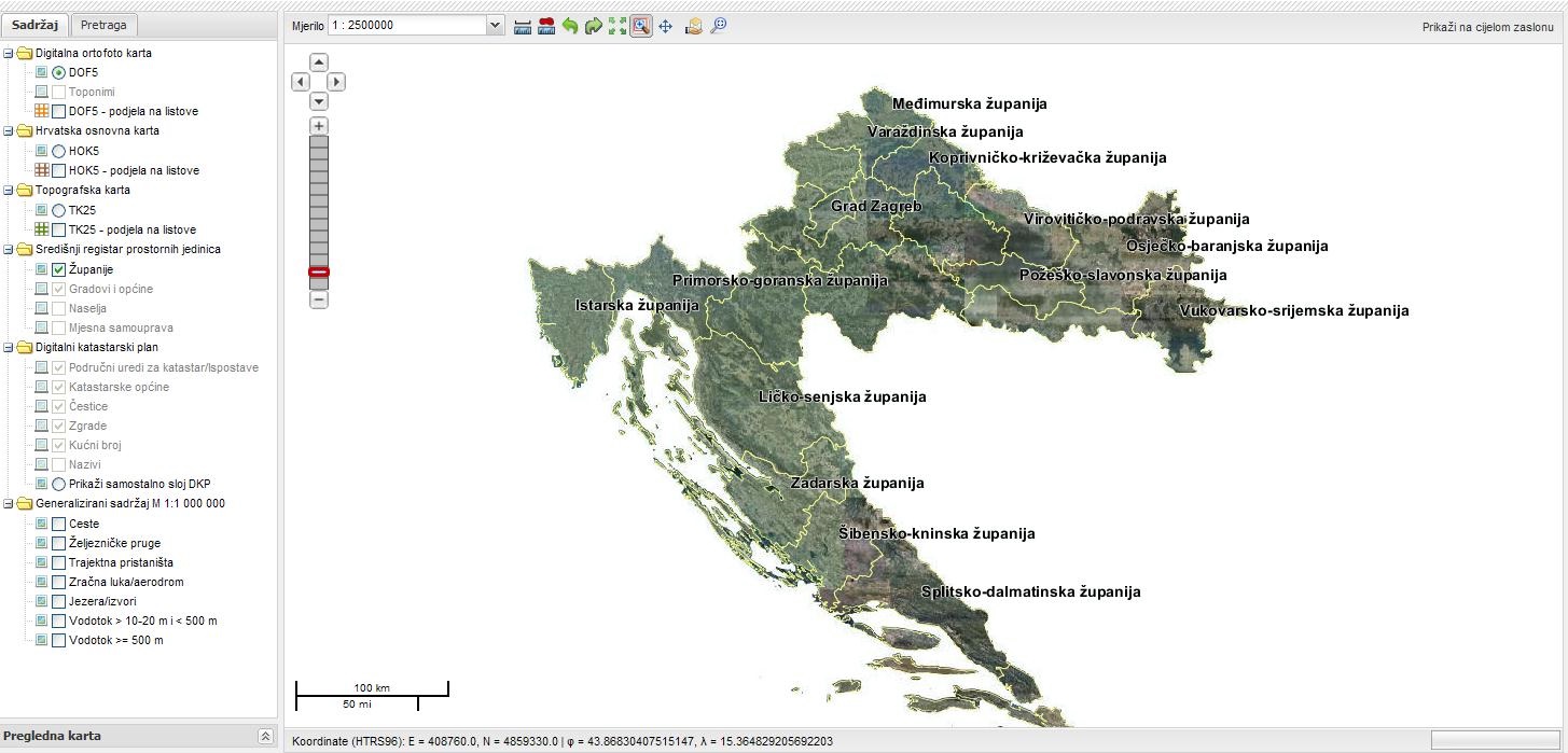 geoportal karta Geoportal DGU | Online Preglednik | Katastar geoportal karta