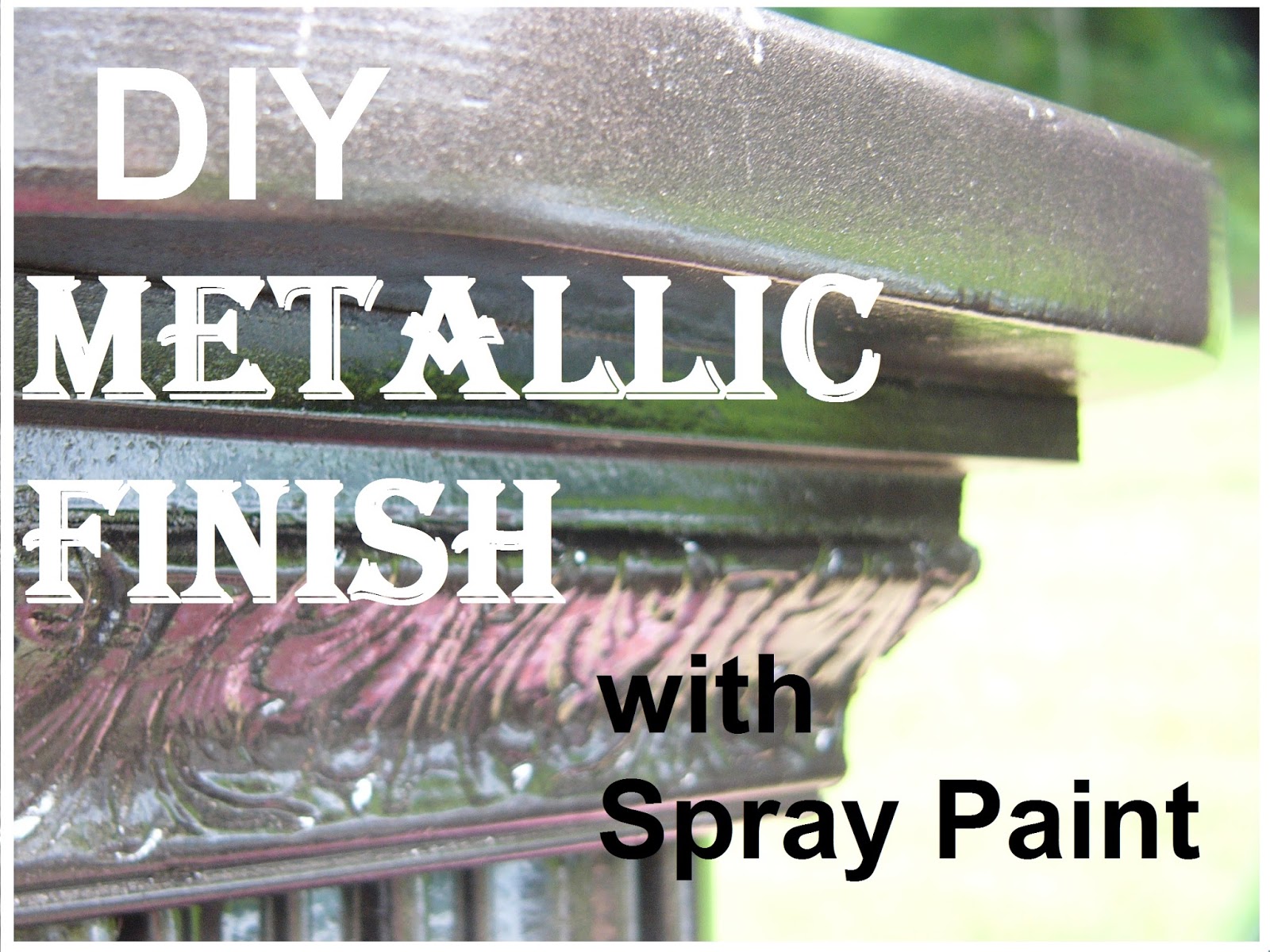 That Blonde Girl DIY Metallic Finish with Spray Paint on Wood