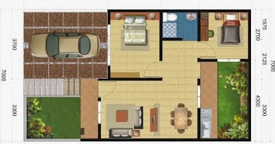 42 Gambar Dan Denah Rumah Minimalis Type 60 Rumah Asia